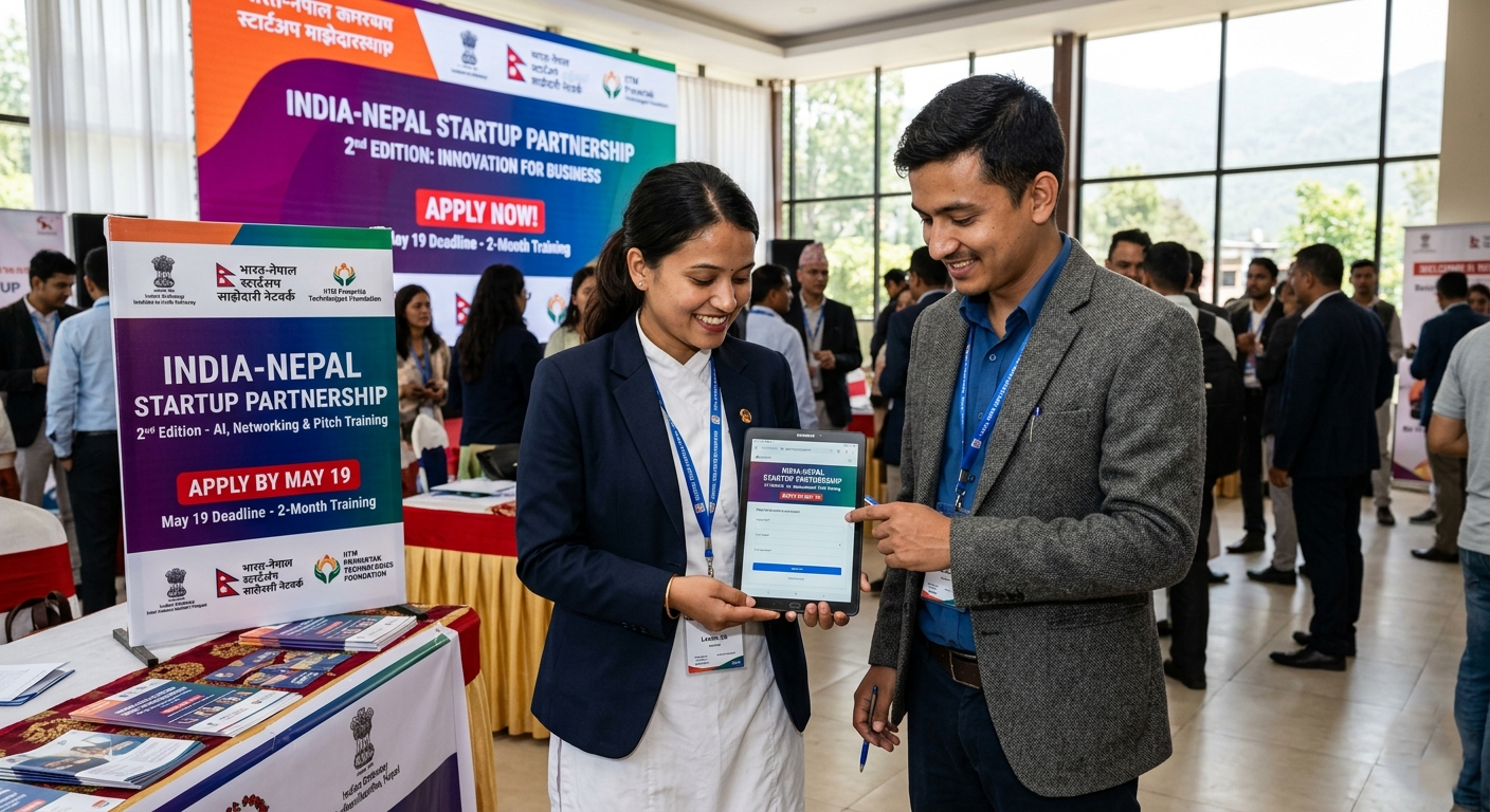 नेपाली उद्यमीलाई भारतमा तालिमको अवसर: एआई र व्यवसायिक सीप सिक्न  पाइने